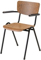 Hemp 400 stoel, rug en zitting van 100% hennep en plantaardige hars-2