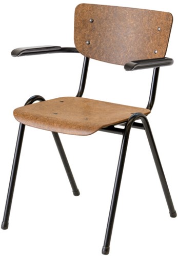 Hemp 400 stoel, rug en zitting van 100% hennep en plantaardige hars-2