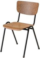 Hemp 400 stoel, rug en zitting van 100% hennep en plantaardige hars