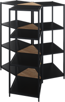 Huislijn Flexwall hoekblad, per stuk, koppelbaar, kleur wit, vorm piramide voor koppelen van 3 flexwall frames.