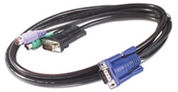 APC 1.8m KVM PS/2 Cable toetsenbord-video-muis (kvm) kabel Zwart 1,8 m