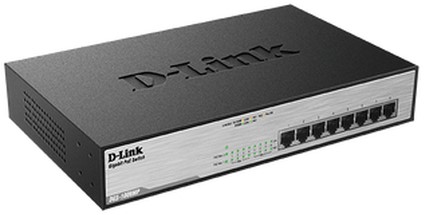 D-Link DGS-1008MP netwerk-switch Unmanaged Gigabit Ethernet (10/100/1000) Power over Ethernet (PoE) 1U Zwart-3