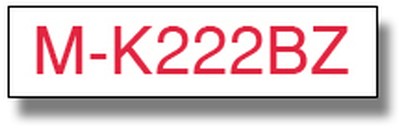 Brother MK-222BZ (9mm) labelprinter-tape M
