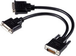 Matrox CAB-L60-2XDF video kabel adapter 0,3 m 1x LFH60 2x DVI-I Zwart