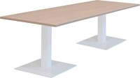 Huislijn kolom vergadertafel, 2 vierkante voeten 50 x 50 cm, vaste hoogte 75 cm.