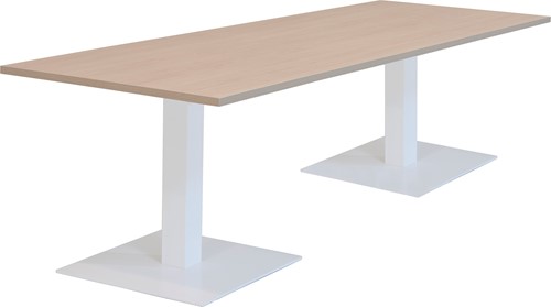 Huislijn kolom vergadertafel, 2 vierkante voeten 50 x 50 cm, vaste hoogte 75 cm.