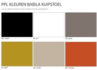 Kuipstoel Babila kunststof vierpootframe, kuip in diverse kleuren leverbaar en onderstel in zwart, chroom en wit bestellen per 4 stuks-2