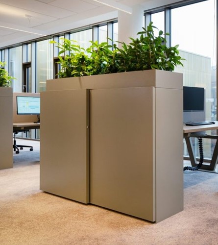 Vepa stalen plantenbak voor KSM schuifdeurkast, met voorziening voor Planttray.