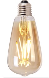 LED Lichtbron Druppel gold 14,5 cm dimbaar - 4 watt