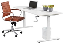 O.O enkel Basic bureau zit/zit slinger verstelbaar, hoogte verstelbaar 62 tot 90 cm.
