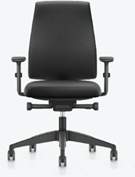7ven Comfort bureaustoel voorzien van synchroontechniek met gewichtsregeling en zitdiepteverstelling, zitting en rug gestoffeerd