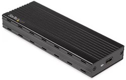 StarTech.com M.2 NVMe SSD behuizing voor PCIe SSDs - TB 3 compatibel - incl. USB-C kabel - 1 x Ondersteunde SSD - 1 x Totale gleuf - Aluminium, Plastic
