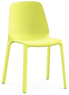 Interstuhl Mono stoel, kunststof mosterdgeel