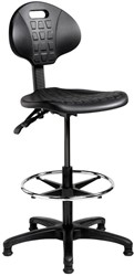 VD Multifunctionele werkstoel met zithoogte verstelling  58 - 79 cm en rugleuning verstelling