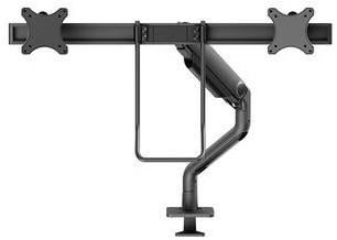 Neomounts Next One Desk Mount double display crossbar (topfix clamp &grommet)