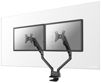 Newstar transparant scherm voor 2 beeldschermen 140x74cm Hygienescherm