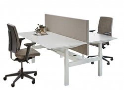 O.O akoestische opzetwand wand professional, t.b.v. duo bureau.