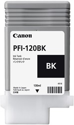 Canon Ink Tank 130 ml PFI-120 Black Geschikt voor:  Canon imagePROGRAF TM-200/TM-205/TM-300/TM-305