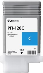 Canon Ink Tank 130 ml PFI-120 Cyan Geschikt voor:  Canon imagePROGRAF TM-200/TM-205/TM-300/TM-305