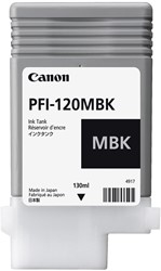 Canon Ink Tank 130 ml PFI-120 Matte Black Geschikt voor:  Canon imagePROGRAF TM-200/TM-205/TM-300/TM-305