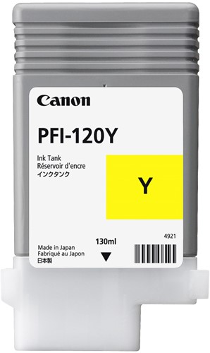 Canon Ink Tank 130 ml PFI-120 Yellow Geschikt voor:  Canon imagePROGRAF TM-200/TM-205/TM-300/TM-305
