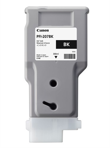 Canon Ink Tank 300 ml PFI-207 Black Geschikt voor:  Canon imagePROGRAF iPF680/iPF685/iPF780/iPF785