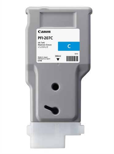 Canon Ink Tank 300 ml PFI-207 Cyan Geschikt voor:  Canon imagePROGRAF iPF680/iPF685/iPF780/iPF785