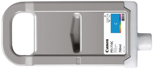 Canon Ink Tank 700 ml PFI-710 Cyan Geschikt voor:  Canon imagePROGRAF TX-2000/TX-3000/TX-4000