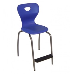 Stapelbare stoel Quattroswing-H6 klein 4-pootmodel blauw