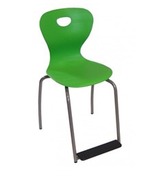 Stapelbare stoel Quattroswing-H6 klein 4-pootmodel groen