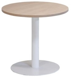 Huislijn kolom tafel rond 80cm, ronde voet 50cm, vaste hoogte 75cm