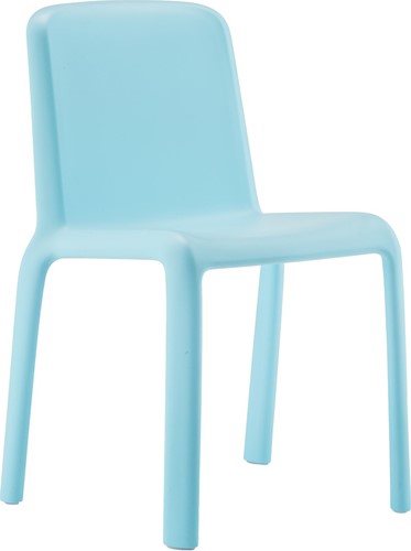 Stoel Snow junior stoel zithoogte 35cm, polypropyleen, UV bestendig, stapelbaar, compact en licht in gewicht - licht blauw