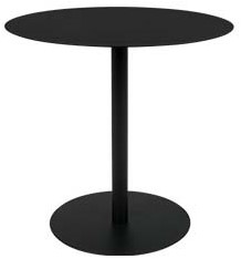 Zuiver Snow side table zwart 2,5 mm gepoedercoat stalen tafelblad