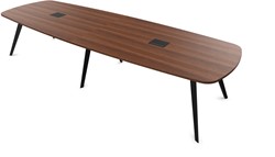 Palmberg Conferentie vergadertafel Deens ovaal, vaste hoogte 74cm.