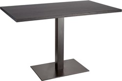 Flat 9470 TB tafelonderstel, plaatstaal, 60 x 40 cm voetplaat, staal, vierkant, onderstel hoogte 73 cm