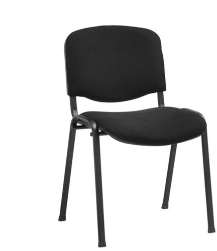 Otto's VD (vergader/kantine) stoel, zitting en rug in zwart