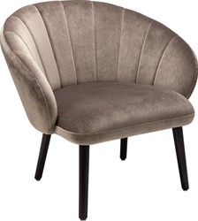 Waldorf LAC Lounge stoel, 4-poots massief beuken, zitting en rug gestoffeerd