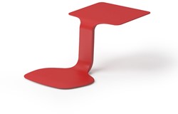 Z-TOOL stoel+tafel in 1 rood Polypropyleen